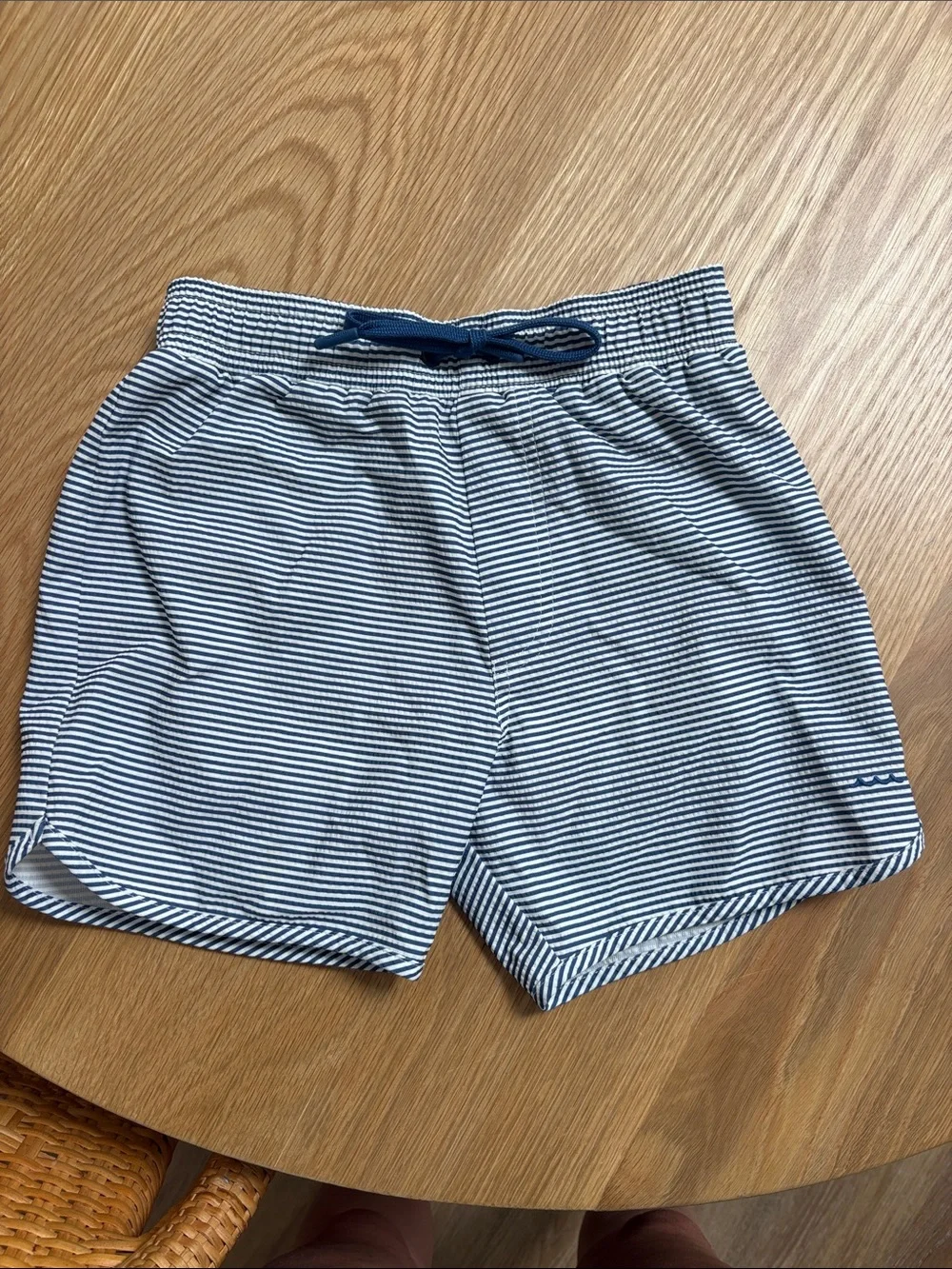 Minnow boys trunks navy stripe